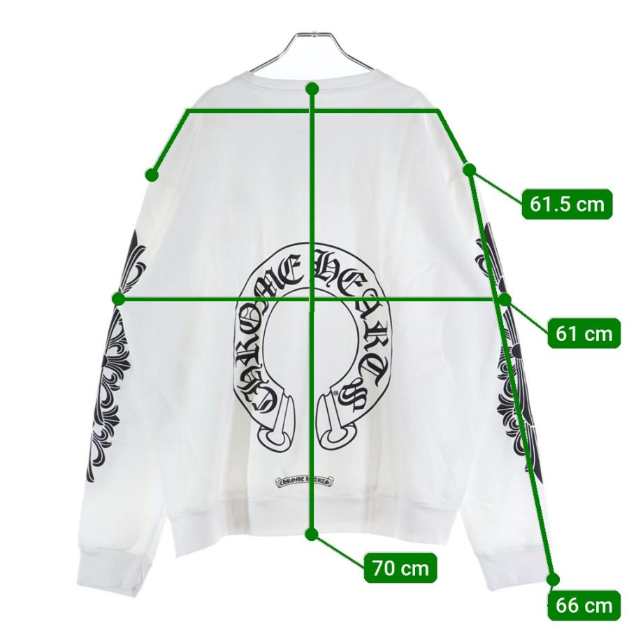 CHROME HEARTS ホワイトスウェット　ホースシュー CHROME HEARTS(クロムハーツ) HORSESHOE PULLOVER HOODIE ホースシュー