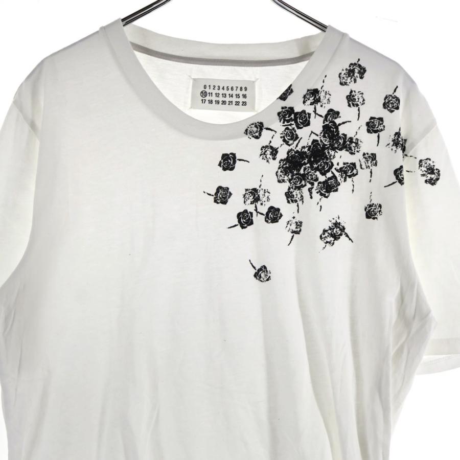 M新品 メゾン マルジェラ 転写 プリント オーバーサイズ Tシャツ 半袖 Maison Martin Margiela メゾンマルタンマルジェラ ローズ転写プリント