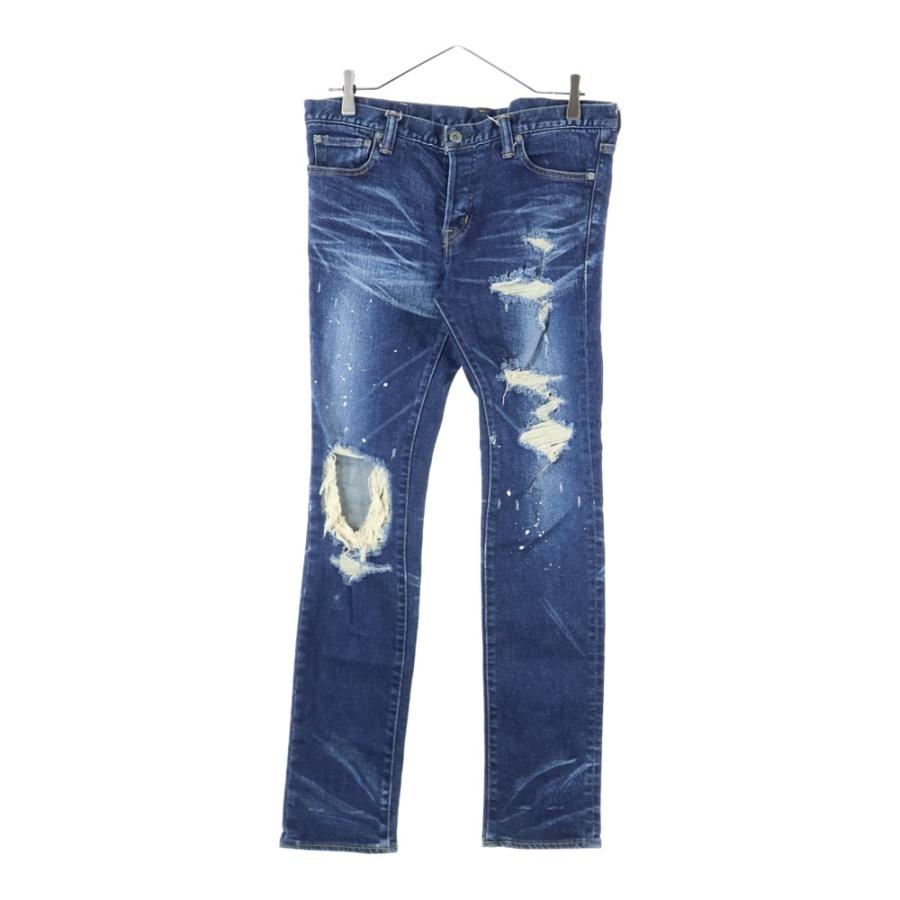 SWAGGER（スワッガー） CRASH REPAIR PRIDE SKINNY DENIM PANTS クラッシュ デニムパンツ インディゴ ...