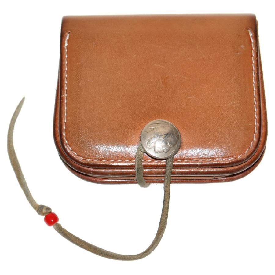 goro's（ゴローズ） コンチョ付 角型小銭入れ サドル コインケース