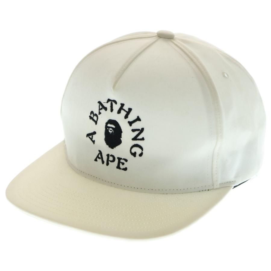 初期 A BATHING APE ベースボールキャップ A BATHING APE アベイシングエイプ ロゴ刺繍 ベースボールキャップ