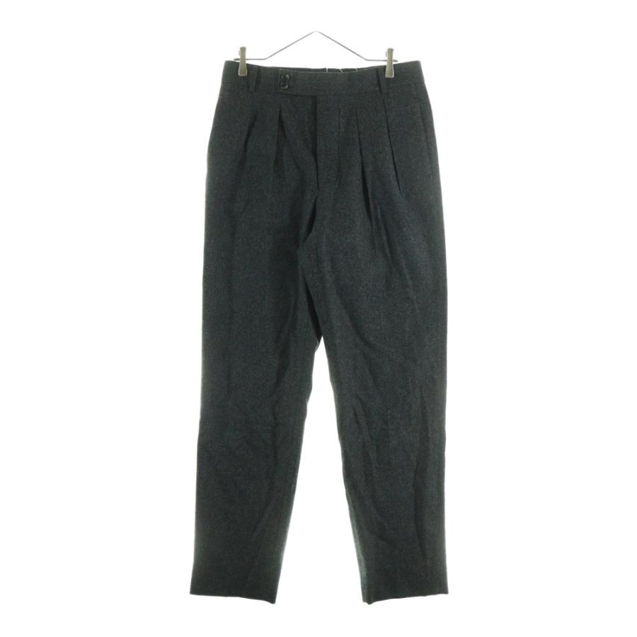 The CLASIK ザクラシック 20AW 1 PLEATS TROUSER - BROWN CHARCOAL