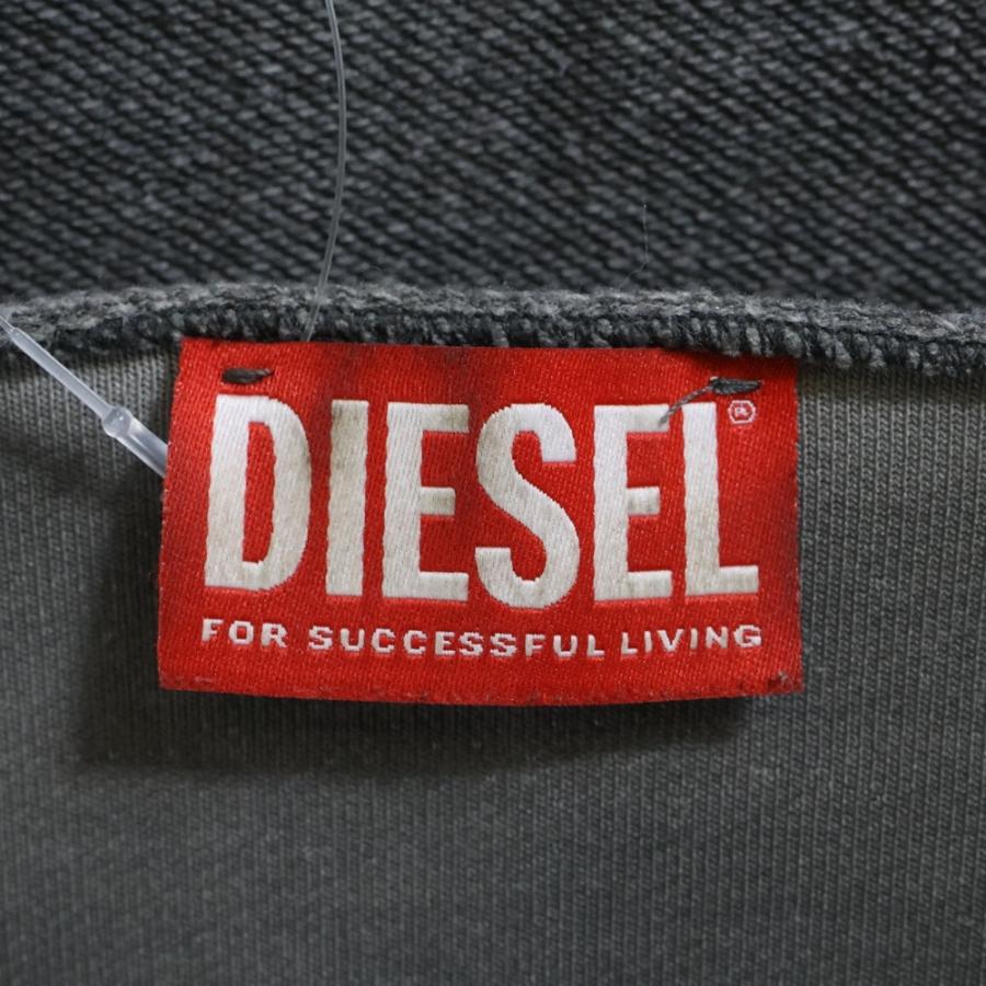 DIESEL（ディーゼル） 25SSS-RUBEN クラッシュ加工 クルーネック 