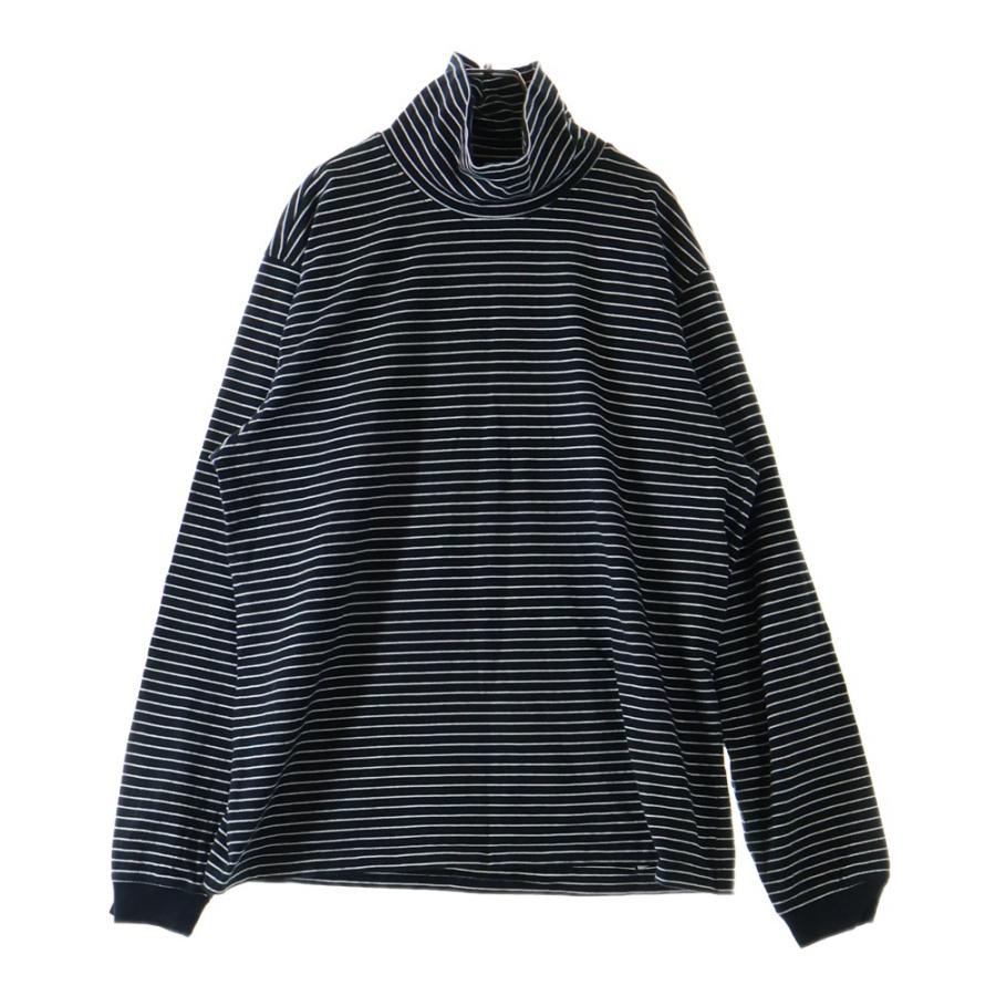 STUSSY（ステューシー） タートルネックロゴ ボーダーロングスリーブT