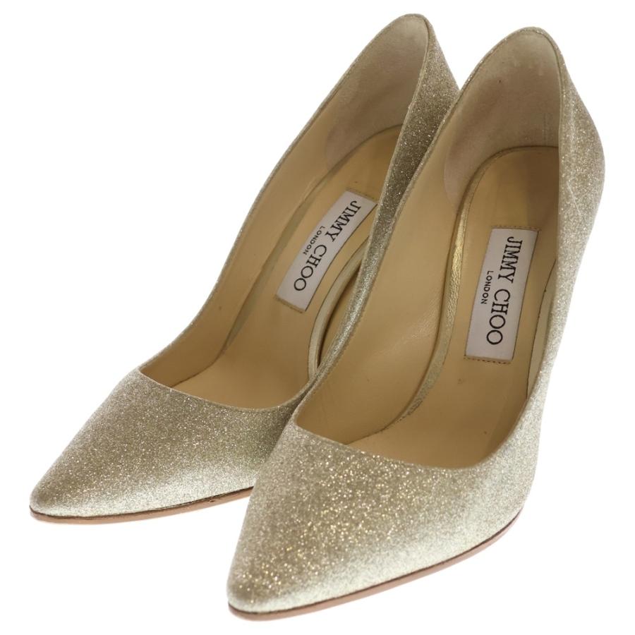 JIMMY CHOO（ジミーチュウ） シャンパンコースグリッター ヒール