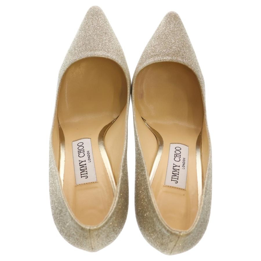 JIMMY CHOO（ジミーチュウ） シャンパンコースグリッター ヒール