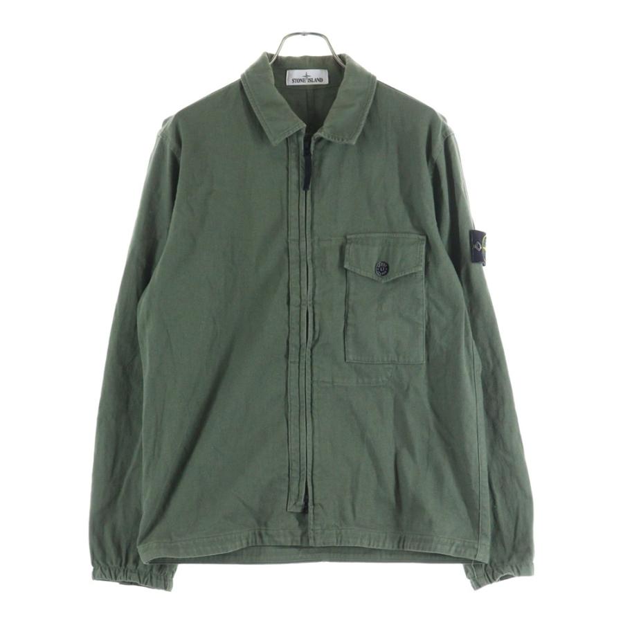STONE ISLAND（ストーン アイランド） Garment dyed Zip Shirt Stone