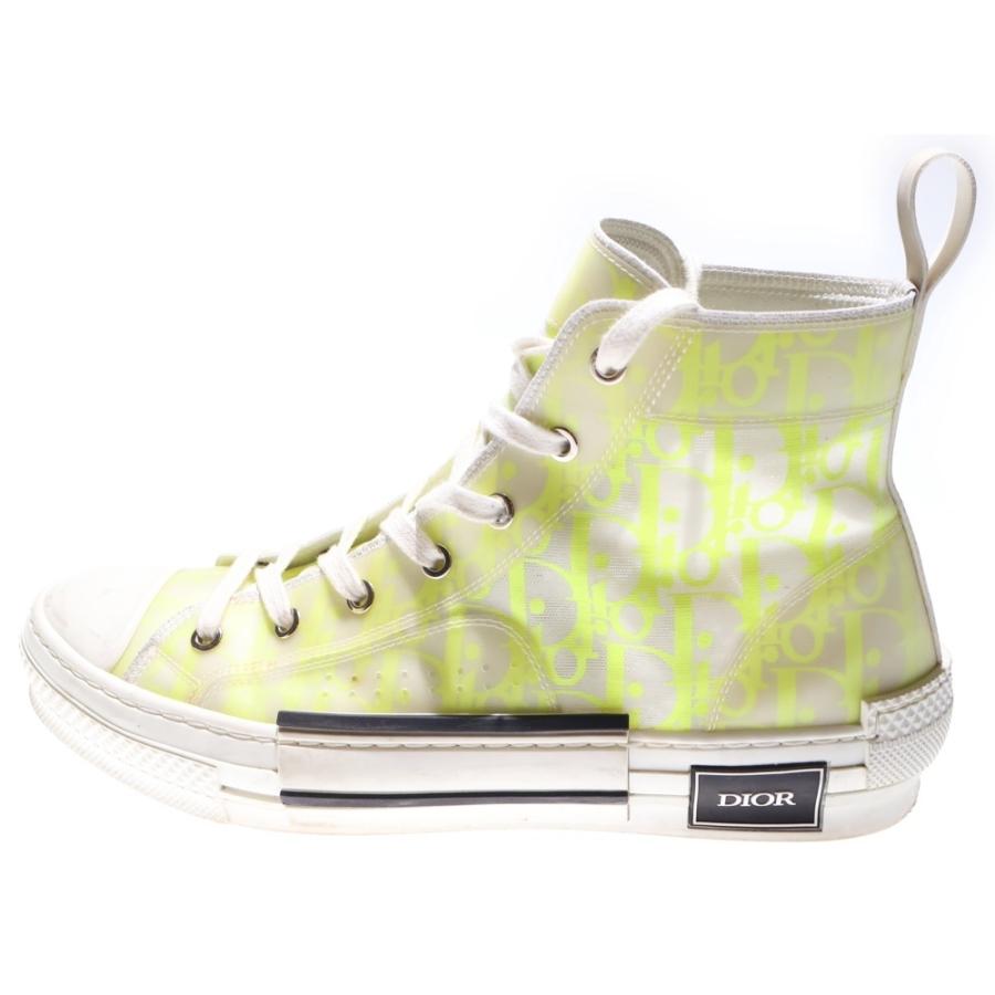 ショップ ディオール メッシュホワイトハイカットスニーカー