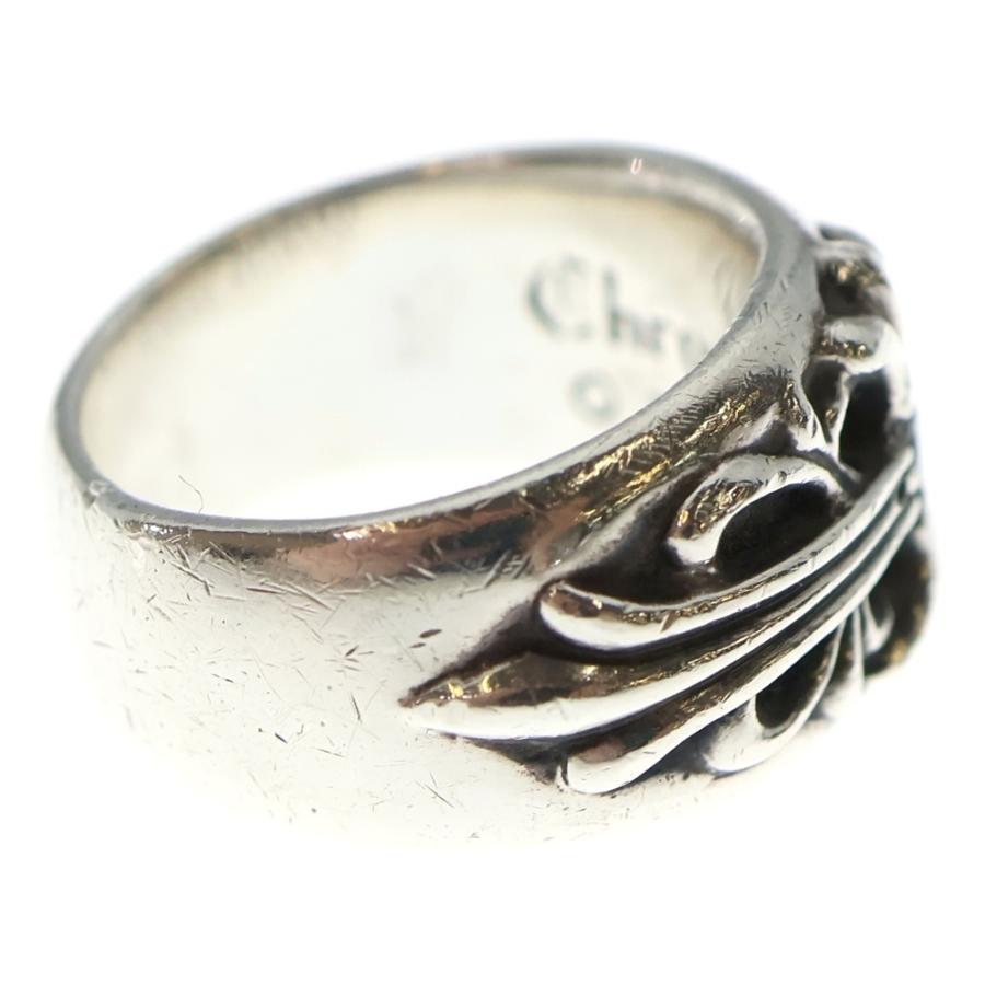 クロムハーツ　ハーフ　クラシック　フローラルクロスリング　14号　シルバー 14号【CHROME HEARTS/クロムハーツ】 ハーフクラッシック フローラル