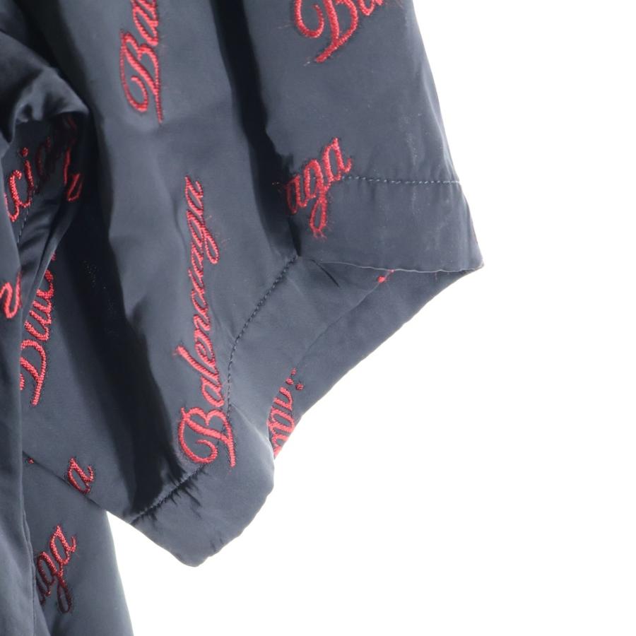 BALENCIAGA（バレンシアガ） ロゴ総柄レーヨン 半袖シャツ 658841 TKD5