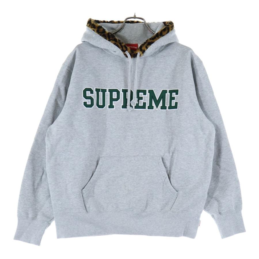 Supreme（シュプリーム） 21AW Leopard Trim Hooded Sweatshirt