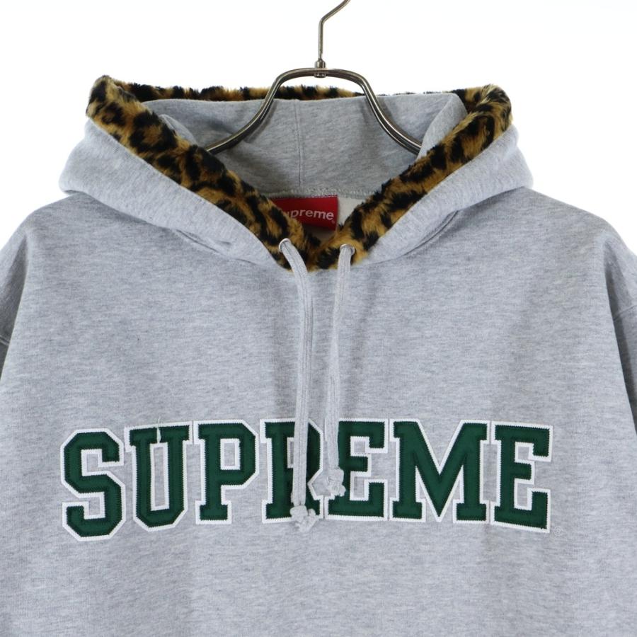 Supreme（シュプリーム） 21AW Leopard Trim Hooded Sweatshirt
