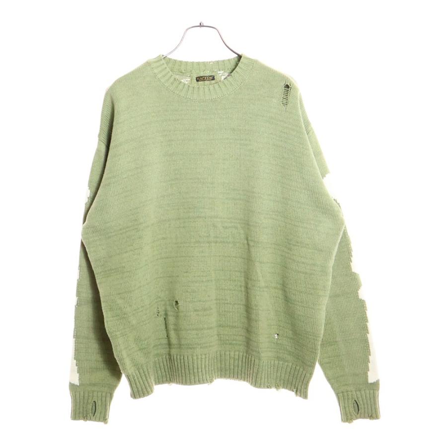KAPITAL（キャピタル） 5G cotton knit BONE crew sweater