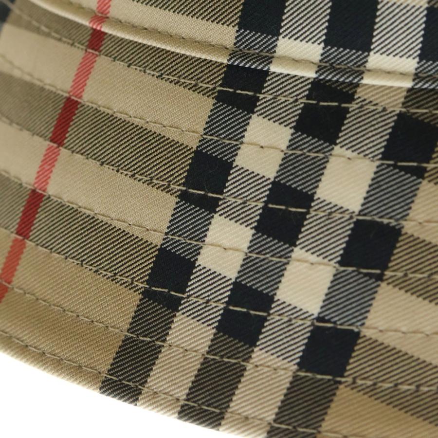 【極美品】バーバリー バケットハット ノバチェック柄 Lサイズ BURBERRY（バーバリー） ノバチェック バケットハット 帽子 ベージュ