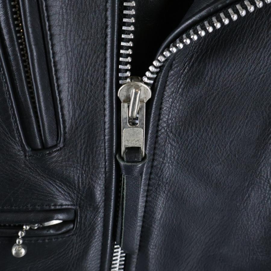 FREEDOM フリーダム レザー ダブルライダースジャケット ブラック