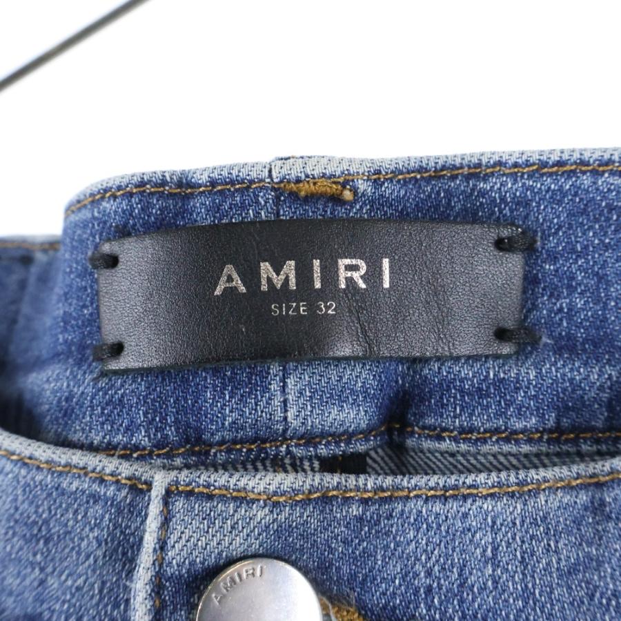 AMIRI（アミリ） MX1 クラッシュ加工 レザーリペア 蛇腹 バイカー
