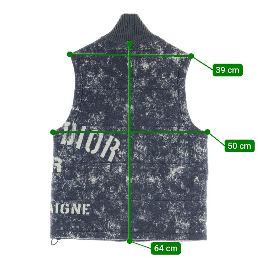 DIOR ディオール 20AW Atelier Logo Design Jacquard Down Vest