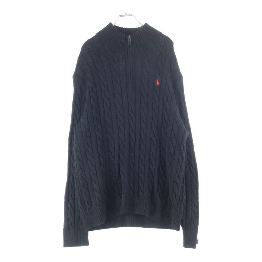 POLO RALPH LAUREN（ポロ・ラルフローレン） ロゴ刺繍 ハーフジップ