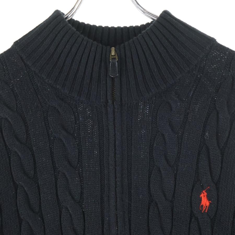 POLO RALPH LAUREN（ポロ・ラルフローレン） ロゴ刺繍 ハーフジップ