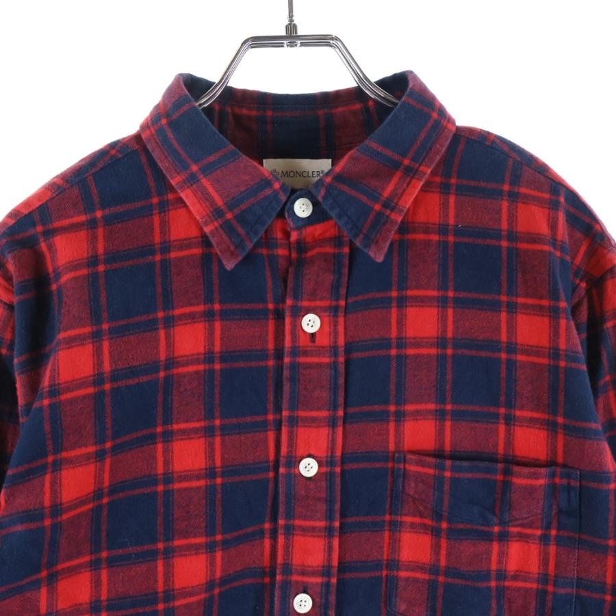 moncler モンクレール フランネルチェックシャツ L MONCLER（モンクレール） CAMICIA FLANNEL CHECK SHIRTS カミシア