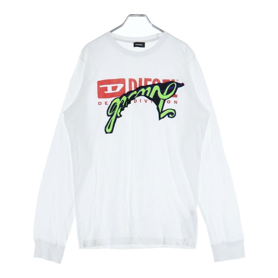 DIESEL ディーゼルLOGOロングTシャツショルダーオープン DIESEL - DIESEL ディーゼルLOGOロングTシャツショルダーオープンの
