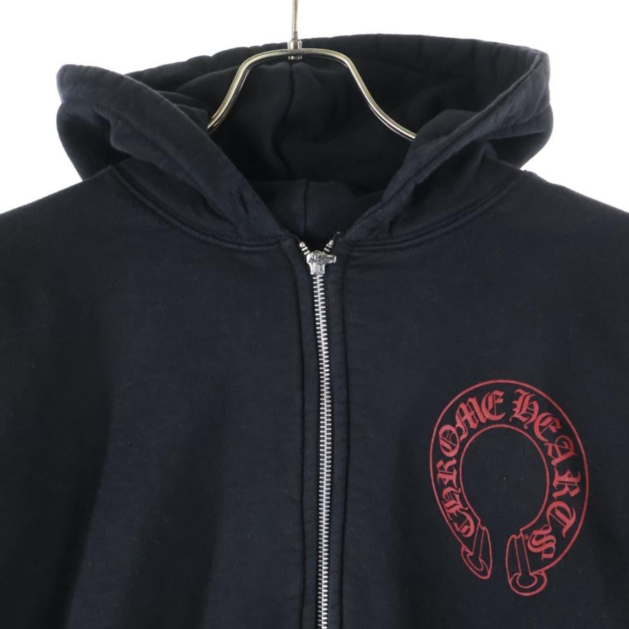 CHROME HEARTS（クロムハーツ） Red Horseshoe Cemetery Cross Zip Up