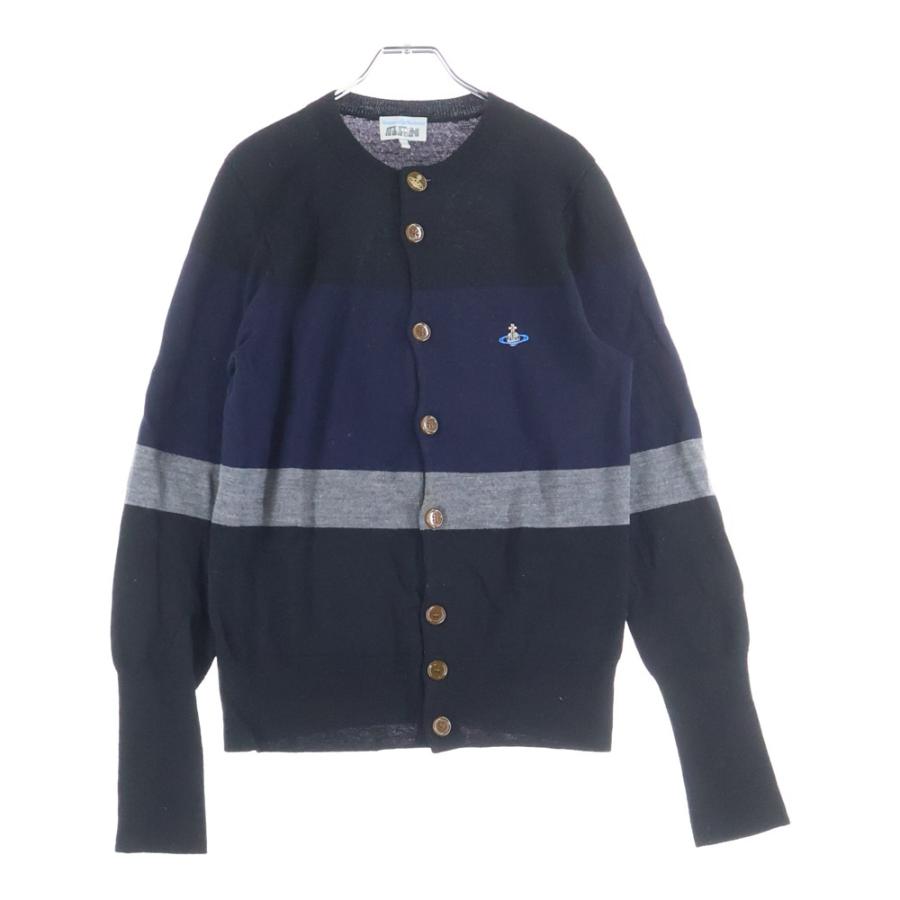 vivienne westwood MAN カーディガンニット Vivienne Westwood MAN ヴィヴィアンウエストウッドマン ロゴ刺繍 バイ