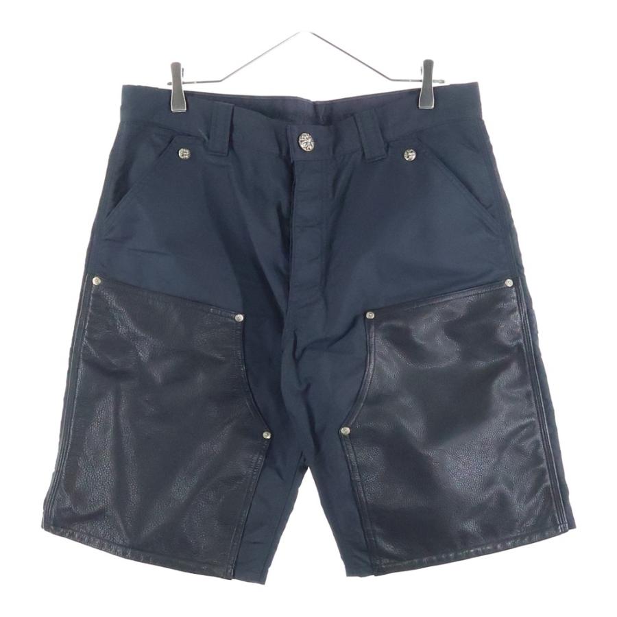 CHROME HEARTS（クロムハーツ） CARPENTER クロスパッチ付きレザー切替