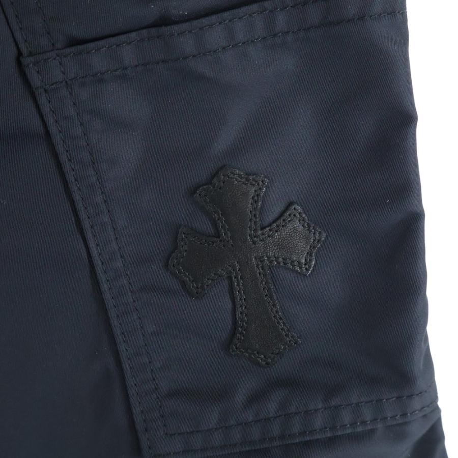 CHROME HEARTS（クロムハーツ） CARPENTER クロスパッチ付きレザー切替