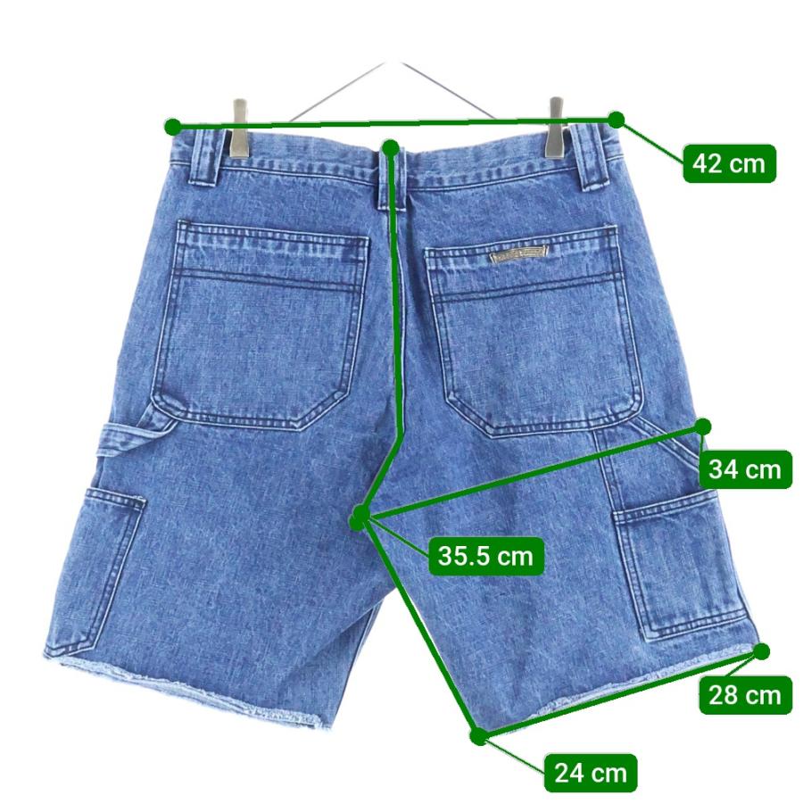 CHROME HEARTS／カーペンター ショーツ デニム ブルー W36 平本蓮着用】 CHROME HEARTS クロムハーツ DENIM CARPENTER SHORTS