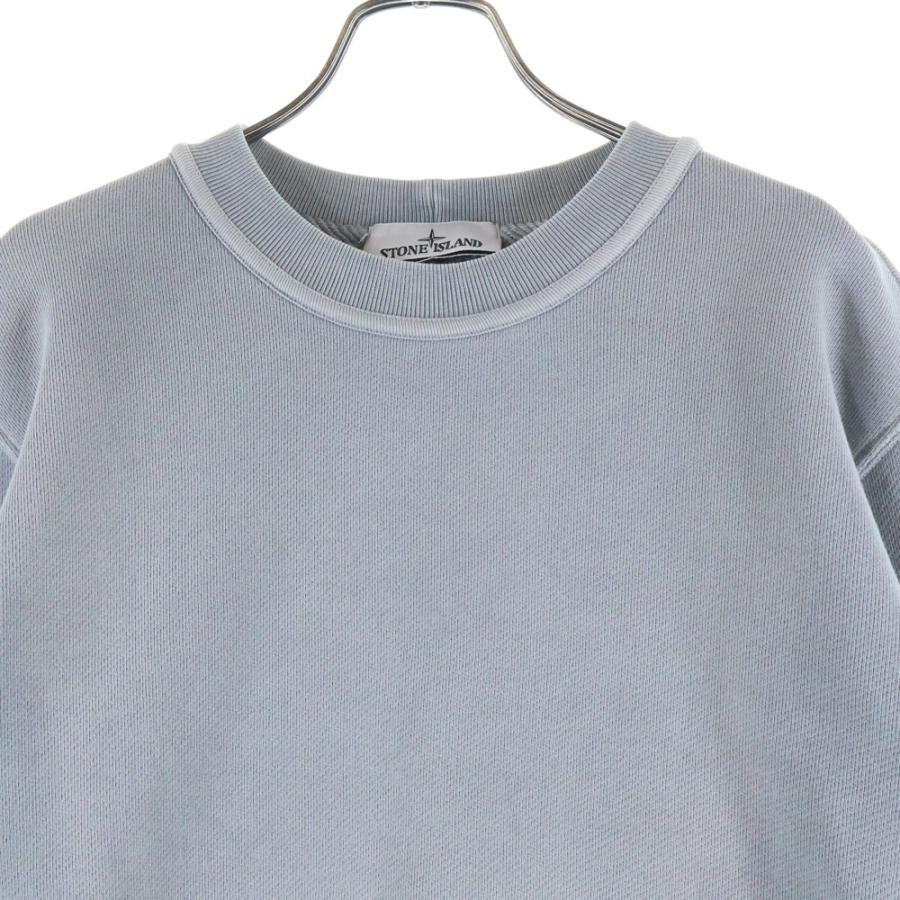 95ss/ストーンアイランド/ストライプ/プルオーバー/ロゴ/2XL/グレー STONE ISLAND (ストーンアイランド) メンズ パーカー 長袖 袖ロゴ