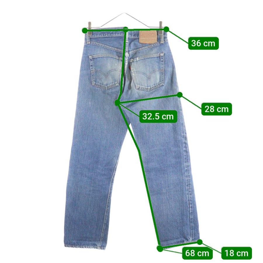 Levi's（リーバイス） 70s 501 66前期 ボタン裏6 ポケット裏シングル