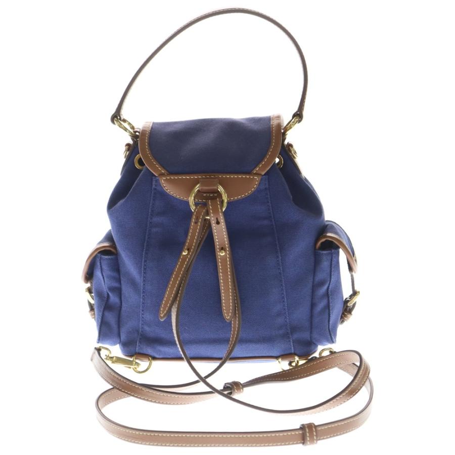 miumiu ミュウミュウ レザーハンドル切替キャンバスロゴバックパック