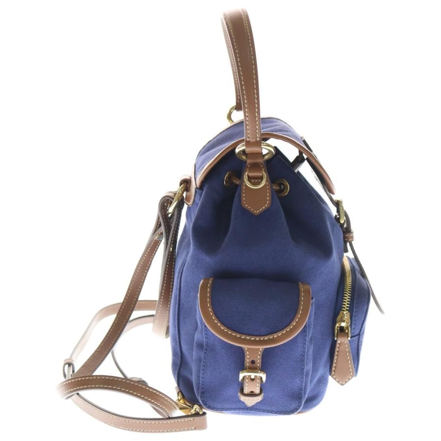 miumiu ミュウミュウ レザーハンドル切替キャンバスロゴバックパック