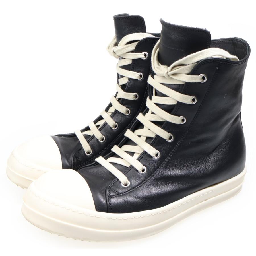 Rick Owens リックオウエンス レザー ハイカット RAMONES Rick Owens（リック・オウエンス） RAMONES SNEAKERS ラモーンズ