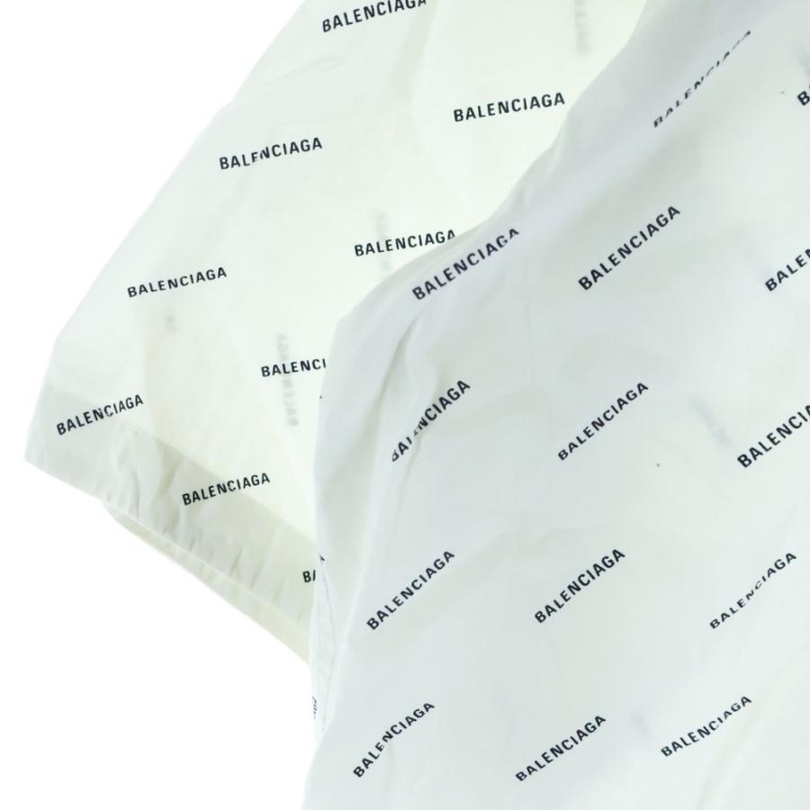 BALENCIAGA / バレンシアガ | コットン ロゴ刺しゅう ボタンダウン シャツ | 34 | ホワイト | レディース BALENCIAGA - BALENCIAGA / バレンシアガ | コットン ロゴ刺しゅう