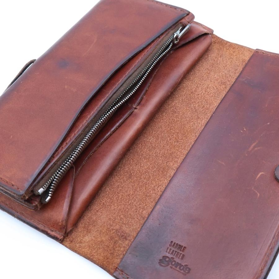 goro's（ゴローズ） 銀縄ターコイズ フラワーコンチョ SADDLE LEATHER