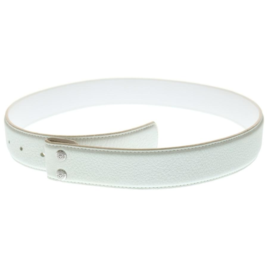 CHROME HEARTS 1.5inchスクロールレーベルリベットレザーベルト CHROME HEARTS（クロムハーツ） 1.5 STRAP 1.5inch スクロールラベルリ