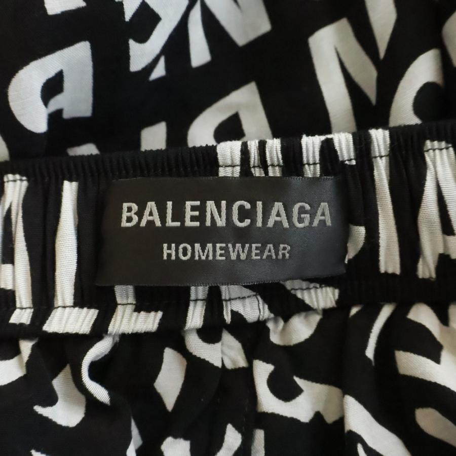 バレンシアガ BALENCIAGA 21ssロゴ総柄 レーヨン イージーパンツ バレンシアガ BALENCIAGA 21ssロゴ総柄 レーヨン イージーパンツ