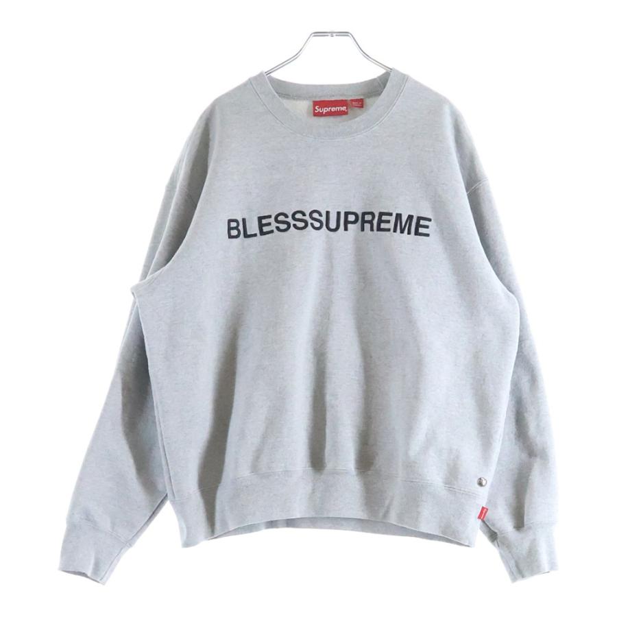 シュプリーム 23AW 美品  BLESS ロゴ スウェット L グレー Supreme（シュプリーム） 23AW ×BLESS BLESS Crewneck Sweatshirt