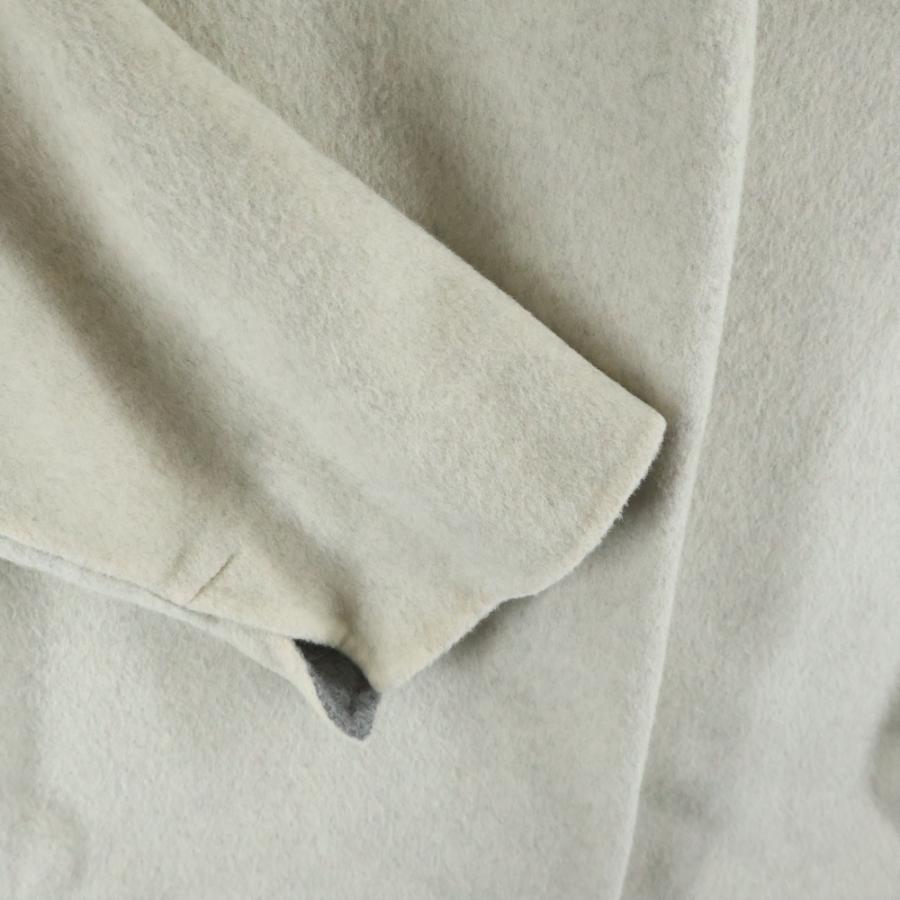 ENFOLD（エンフォルド） 18AW ウールリバー ノーカラーコート ベージュ