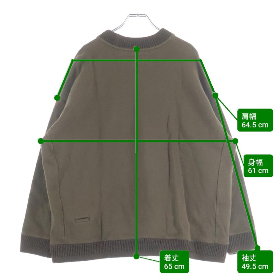 新品タグ付き クルーネックスウェットカーディガン　裏起毛 dulcamara