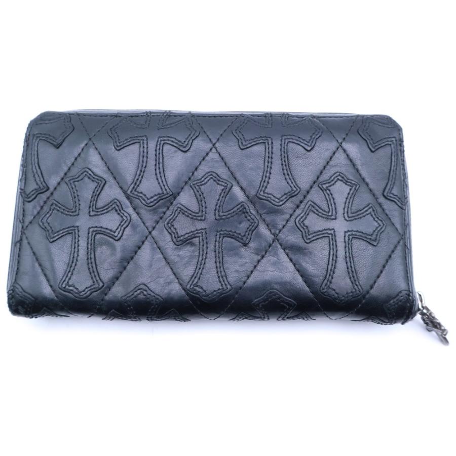 CHROME HEARTS クロムハーツ REC F ZIP #キルティング CHROME HEARTS（クロムハーツ） REC F ZIP QUILTED WALLET セメタリー