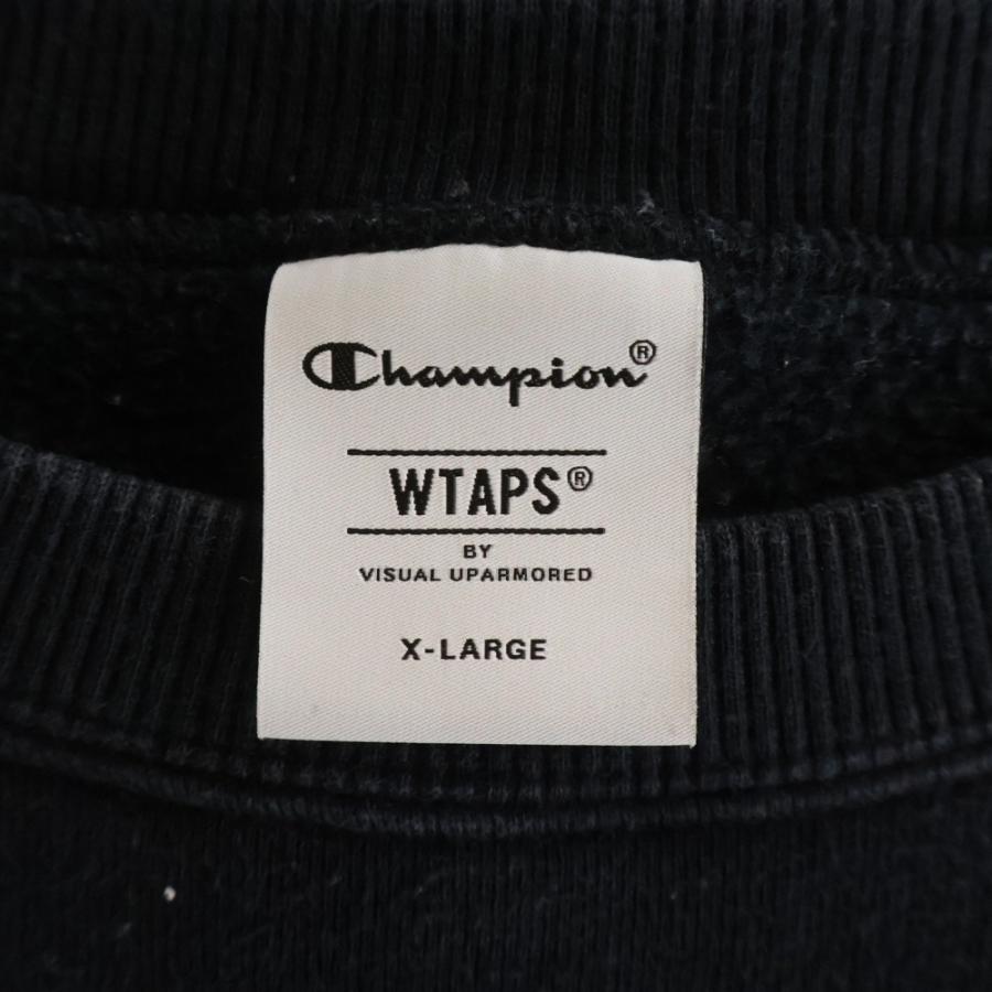 WTAPS（ダブルタップス） ×CHAMPION チャンピオン フロント刺繍 クルー