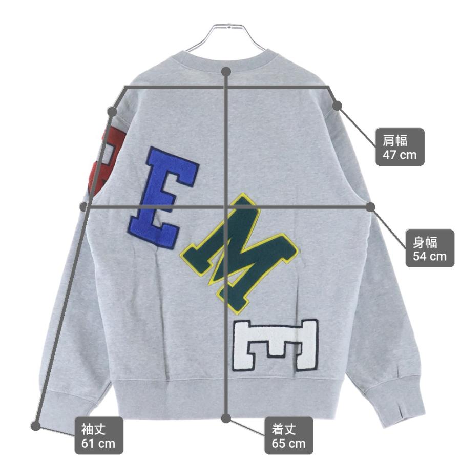 SUPREME シュプリーム 20AW Big Arc Crewneck Sweatshirt ビックアーク クルーネックスウェット グレー_8