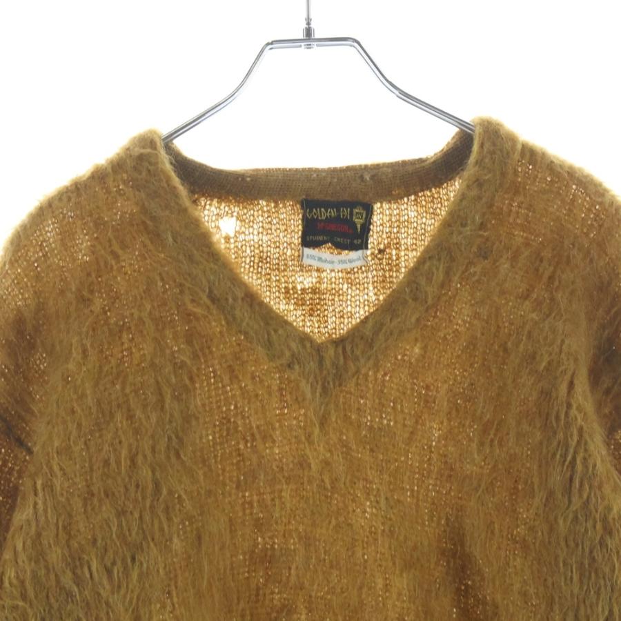 VINTAGE ヴィンテージ 60s Mcgregor マクレガー 毛足長 モヘアニット プルオーバー モヘア65% 35ウール キャメル