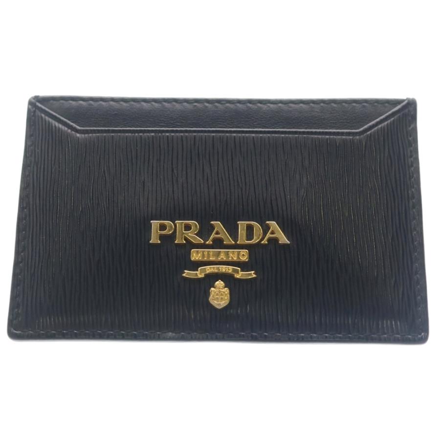 PRADA（プラダ） Saffiano サフィアーノ レザー カードケース ブラック
