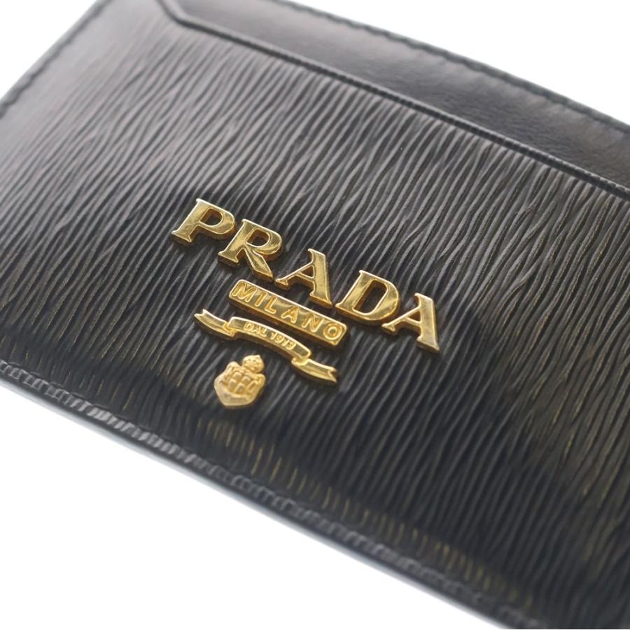 PRADA（プラダ） Saffiano サフィアーノ レザー カードケース ブラック