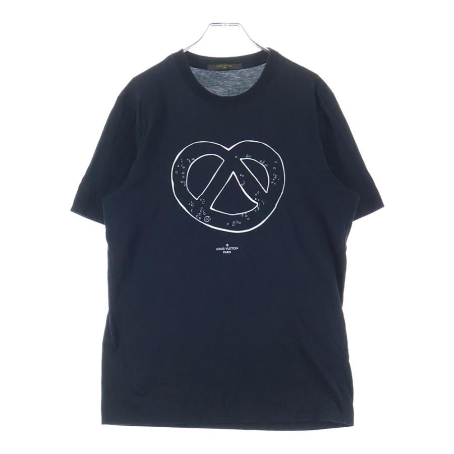LOUIS VUITTON（ルイ・ヴィトン） Pretzel Graphic Cotton T-shirt