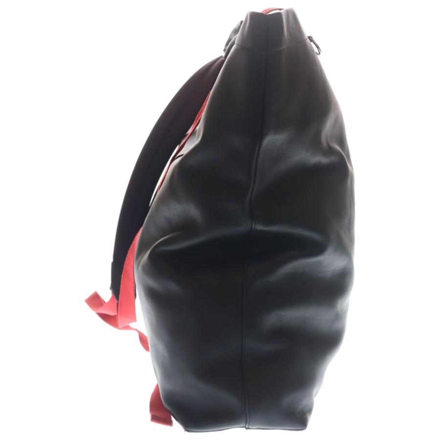 Ｋ　　BURBERRYバーバリーナイロン革トートバッグ ブラック BURBERRY（バーバリー） LEATHER TOTE BAG レザー ナイロンショルダー